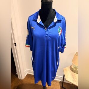 PUMA Italia Italy National Football Team Mens Football Soccer Jersey Size Small